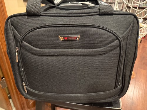 Delsey black rolling computer - black,